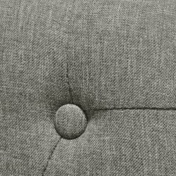 Chaises à manger lot de 6 gris tissu 