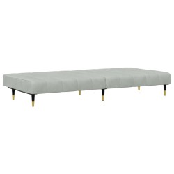 Ensemble de canapés 2 pcs gris clair velours 