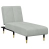 Ensemble de canapés 2 pcs gris clair velours 