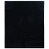 Films pour fenêtre 3 pcs statique dépoli noir PVC 