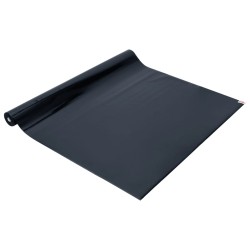 Films pour fenêtre 3 pcs statique dépoli noir PVC 