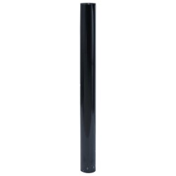 Films pour fenêtre 3 pcs statique dépoli noir PVC 