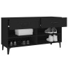 Armoire à chaussures Noir 102x35x55 cm Bois d'ingénierie 