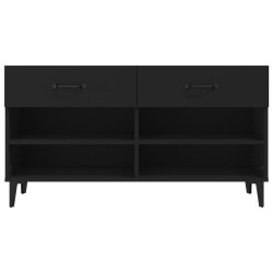 Armoire à chaussures Noir 102x35x55 cm Bois d'ingénierie 