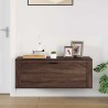 Armoire à chaussures murale Chêne marron 100x35x38 cm 