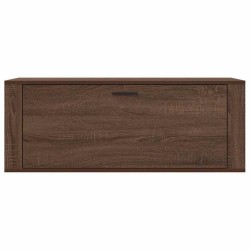Armoire à chaussures murale Chêne marron 100x35x38 cm 