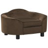 Canapé pour chien Marron 67x47x36 cm Peluche 