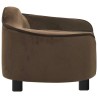 Canapé pour chien Marron 67x47x36 cm Peluche 