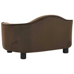 Canapé pour chien Marron 67x47x36 cm Peluche 