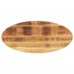 Dessus de table 110x50x3,8 cm ovale bois massif de manguier 