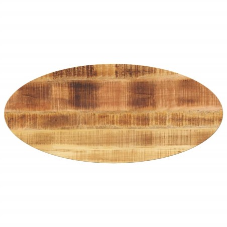 Dessus de table 110x50x3,8 cm ovale bois massif de manguier 