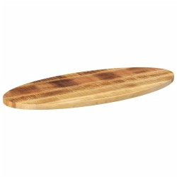 Dessus de table 110x50x3,8 cm ovale bois massif de manguier 