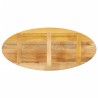 Dessus de table 110x50x3,8 cm ovale bois massif de manguier 