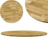Dessus de table Bois de chêne massif Rond 23 mm 600 mm  
