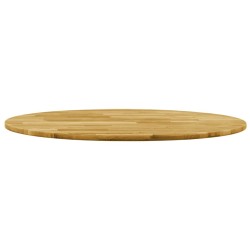Dessus de table Bois de chêne massif Rond 23 mm 600 mm  