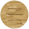Dessus de table Bois de chêne massif Rond 23 mm 600 mm  