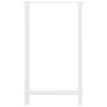 Pieds de table de bar Blanc 2 pièces 60 x (100-101) cm Acier 