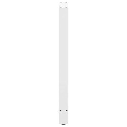 Pieds de table de bar Blanc 2 pièces 60 x (100-101) cm Acier 