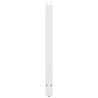 Pieds de table de bar Blanc 2 pièces 60 x (100-101) cm Acier 