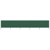 Paravent 5 panneaux Tissu 600 x 160 cm Vert 