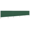 Paravent 5 panneaux Tissu 600 x 160 cm Vert 