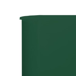 Paravent 5 panneaux Tissu 600 x 160 cm Vert 