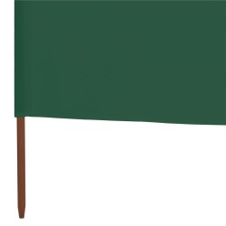 Paravent 5 panneaux Tissu 600 x 160 cm Vert 