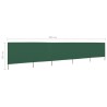 Paravent 5 panneaux Tissu 600 x 160 cm Vert 