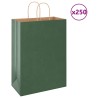 Sacs en papier 250 pcs avec poignées vert 32x17x44 cm 