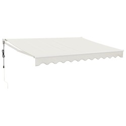 Auvent rétractable automatique crème 3x2,5 m 