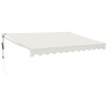 Auvent rétractable automatique crème 3x2,5 m 