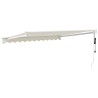 Auvent rétractable automatique crème 3x2,5 m 