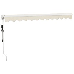 Auvent rétractable automatique crème 3x2,5 m 