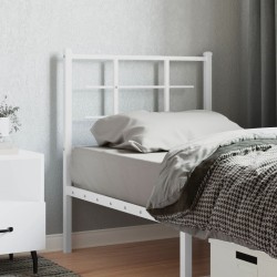 Tête de lit métal blanc 75 cm 