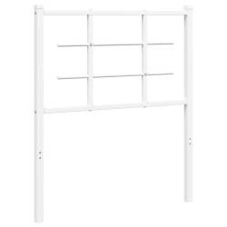 Tête de lit métal blanc 75 cm 