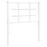 Tête de lit métal blanc 75 cm 