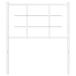 Tête de lit métal blanc 75 cm 