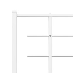 Tête de lit métal blanc 75 cm 