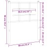 Tête de lit métal blanc 75 cm 