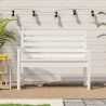 Banc de jardin blanc 109x48x91,5 cm bois massif de pin 
