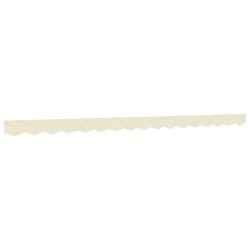 Tissu de remplacement de cantonnière d’auvent rayure crème 4 m 