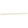 Tissu de remplacement de cantonnière d’auvent rayure crème 4 m 