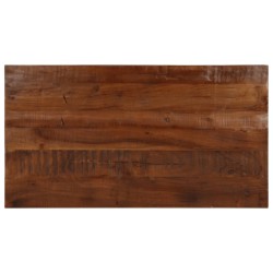 Dessus de table 120x50x2,5cm rectangulaire bois massif récupéré 