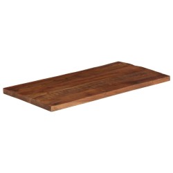 Dessus de table 120x50x2,5cm rectangulaire bois massif récupéré 
