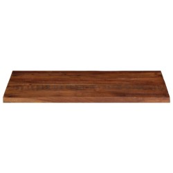 Dessus de table 120x50x2,5cm rectangulaire bois massif récupéré 