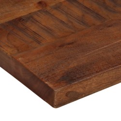 Dessus de table 120x50x2,5cm rectangulaire bois massif récupéré 