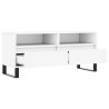 Meuble TV blanc 100x34,5x44,5 cm bois d'ingénierie 