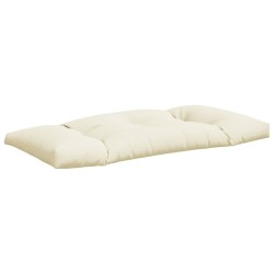 Coussins de palette lot de 3 crème tissu 