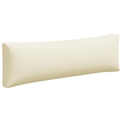 Coussins de palette lot de 3 crème tissu 