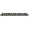 Cadre de lit sans matelas gris 100x200 cm bois massif de pin 